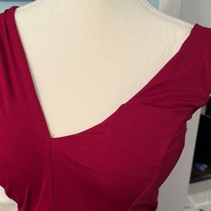 Full length Burgundy Dress - Size L